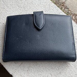 COACH Vintage Madison Italy Pocket Organizer Small Refillable Binder Navy Case